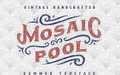 Mosaic Pool Typeface Font - Thumbnail 1