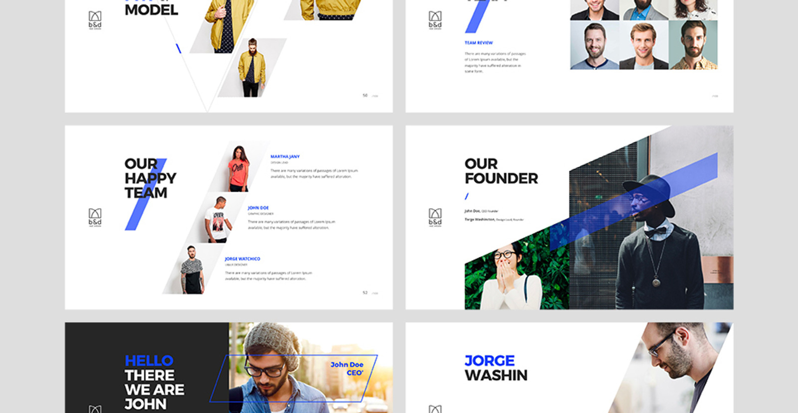 B&D - Creative Powerpoint Theme PowerPoint template