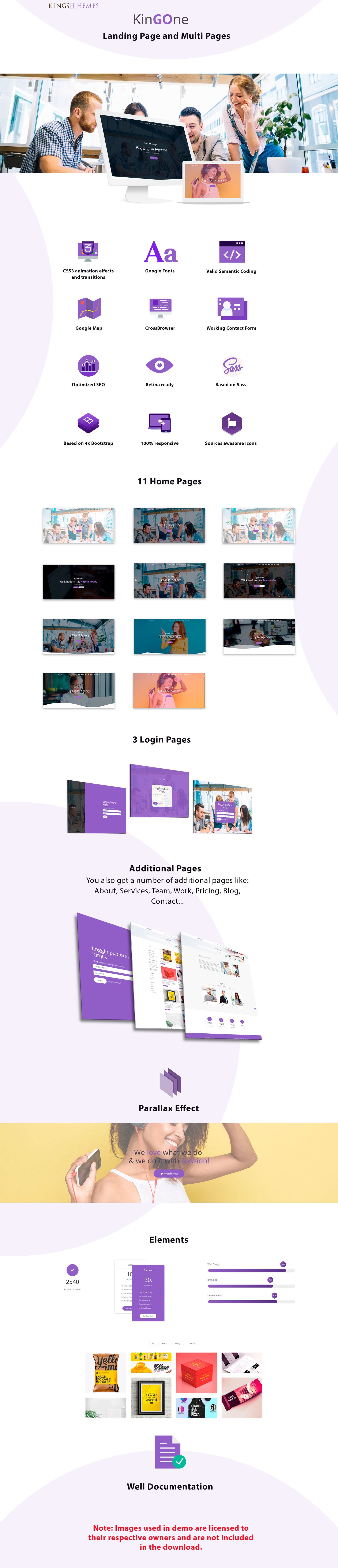 KingOne Landing Page Template #71871 - TemplateMonster