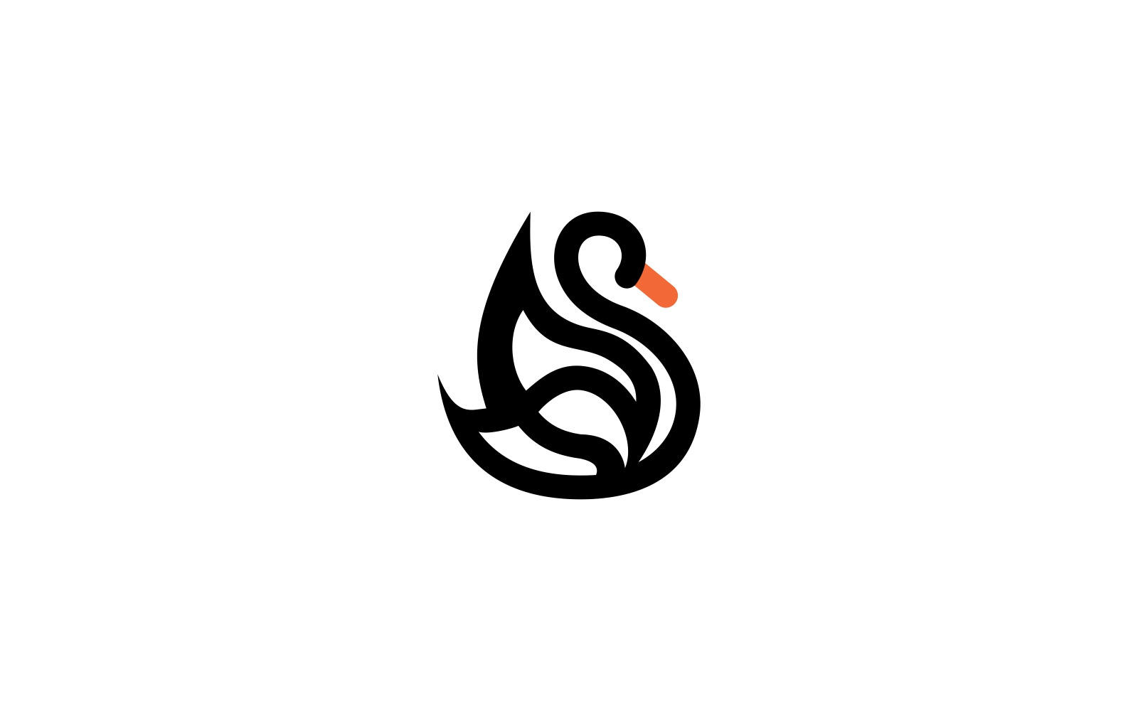 Black Swan Logo Template #74303 - TemplateMonster