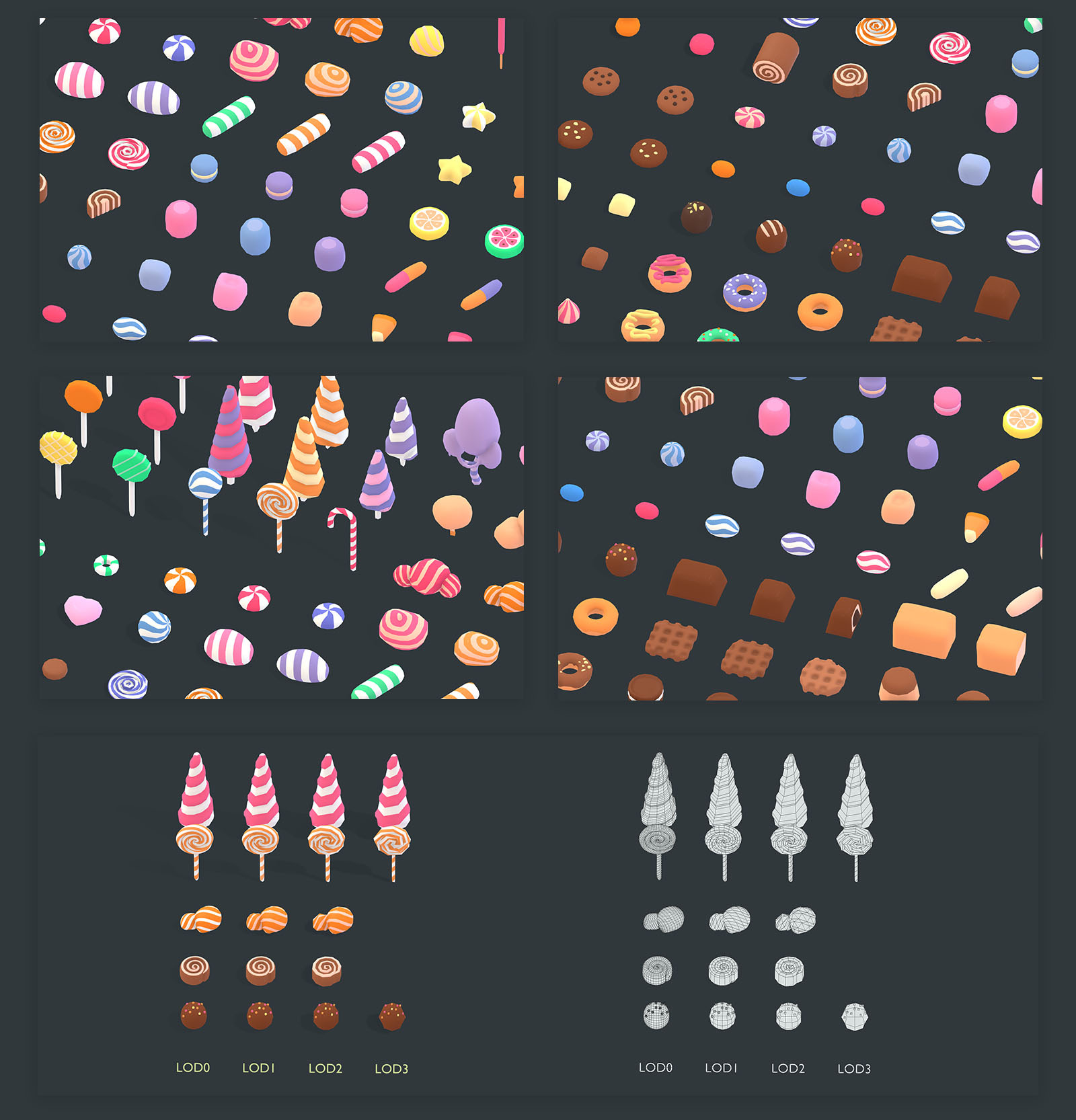 Candy Land - Animation Asset 3D Model - TemplateMonster