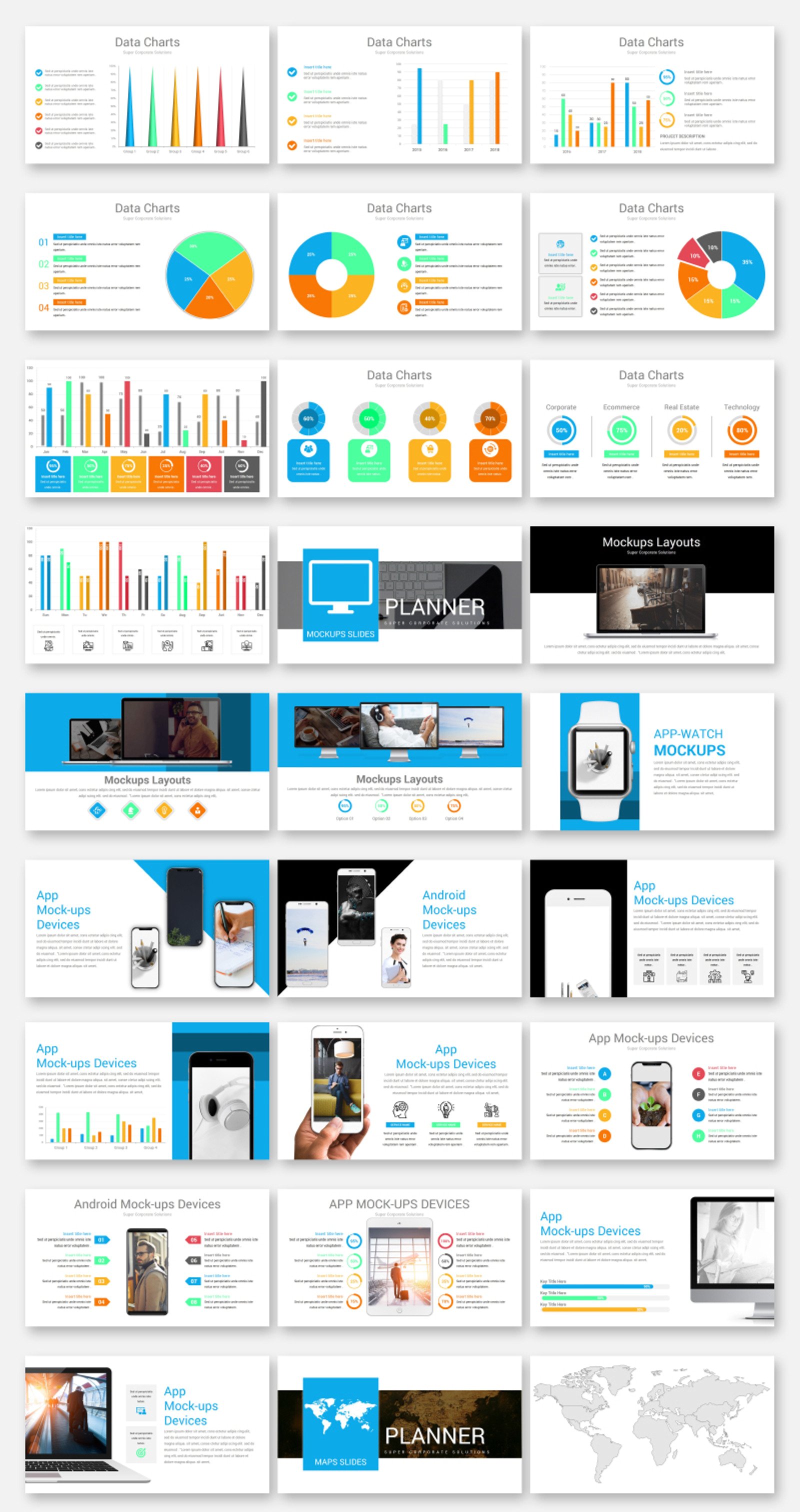 Planner Presentation PowerPoint template - TemplateMonster