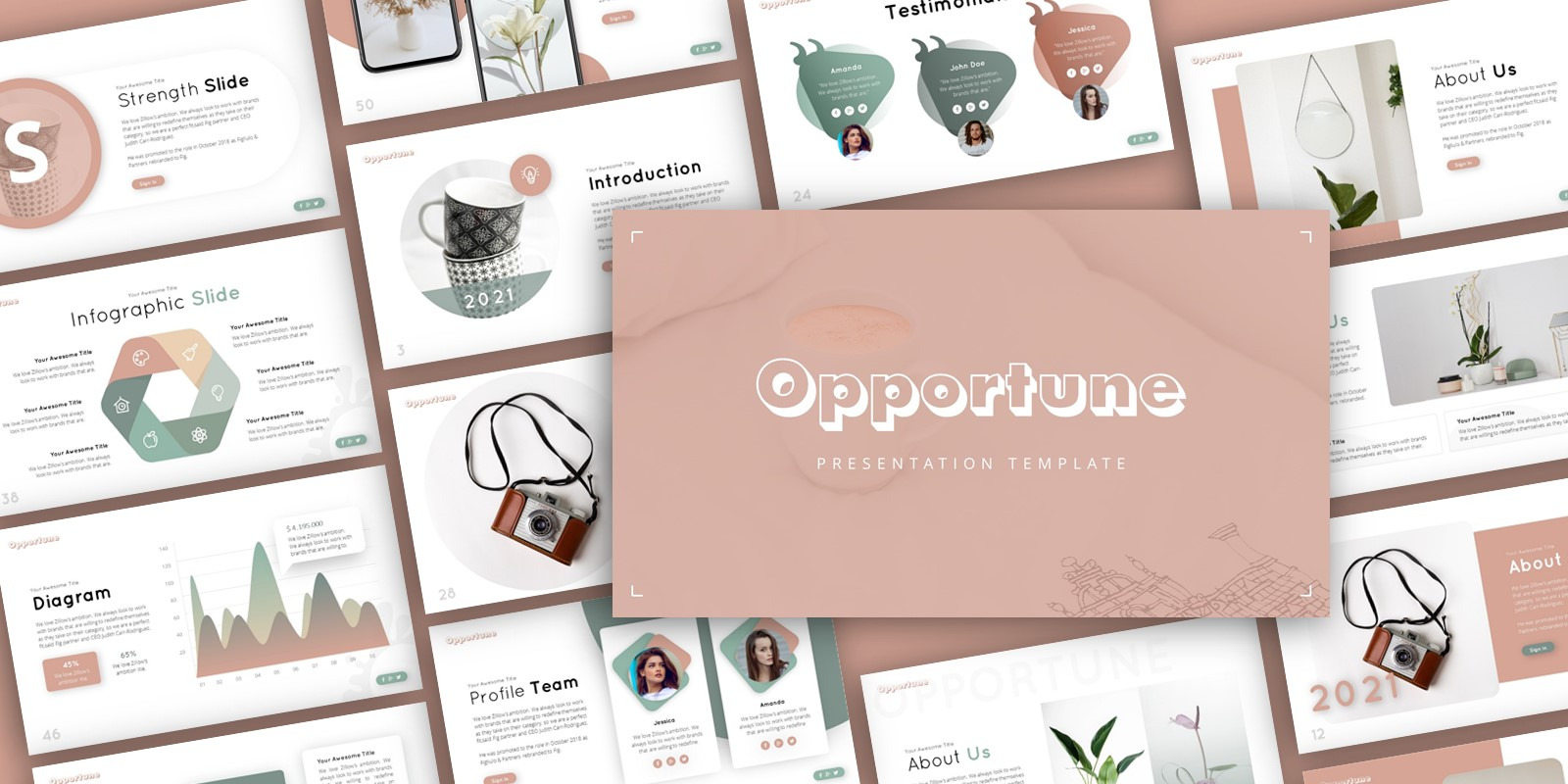 Opportune Multipurpose Presentation PowerPoint template