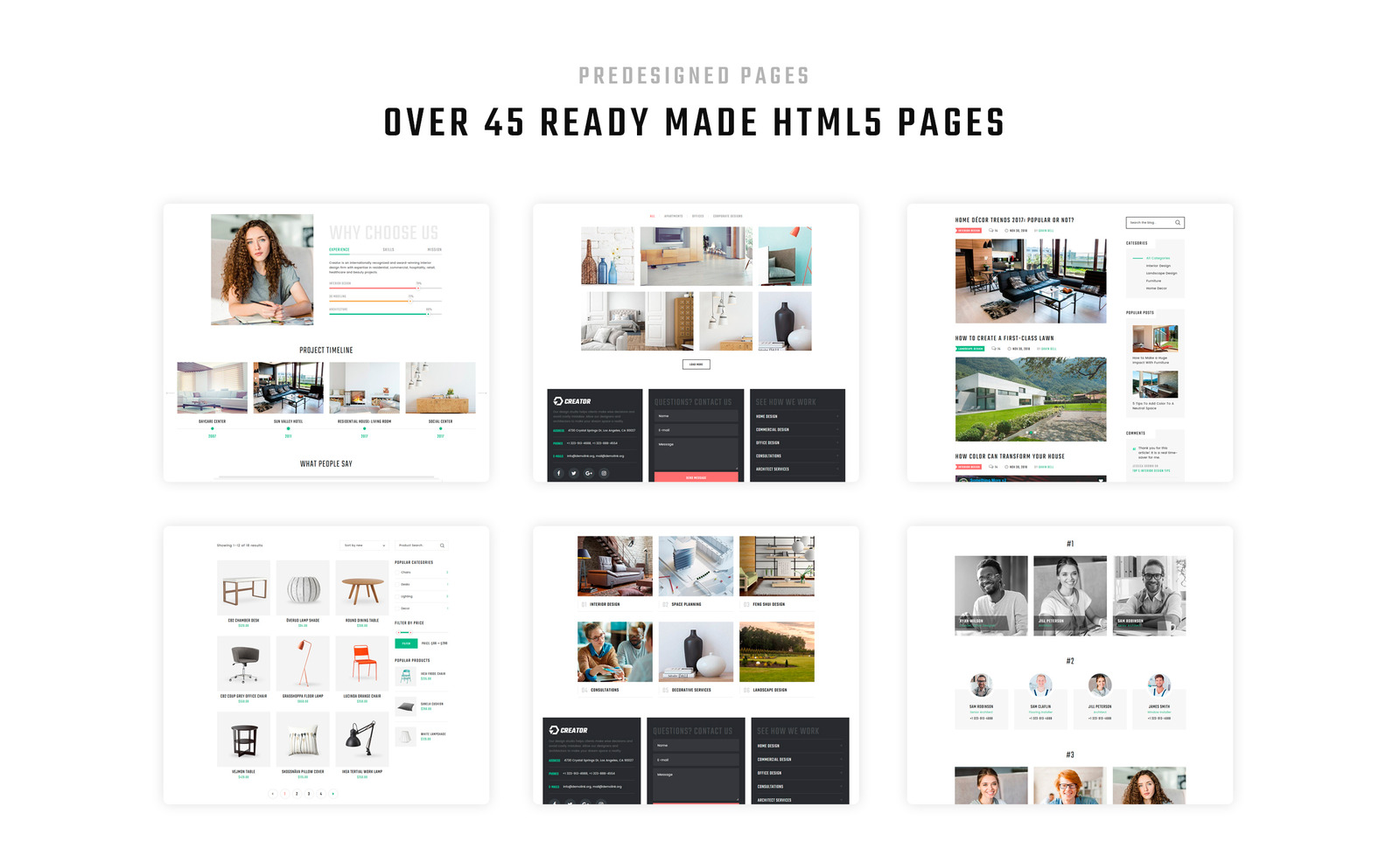 Creator - Design Multipurpose HTML5 Website Template