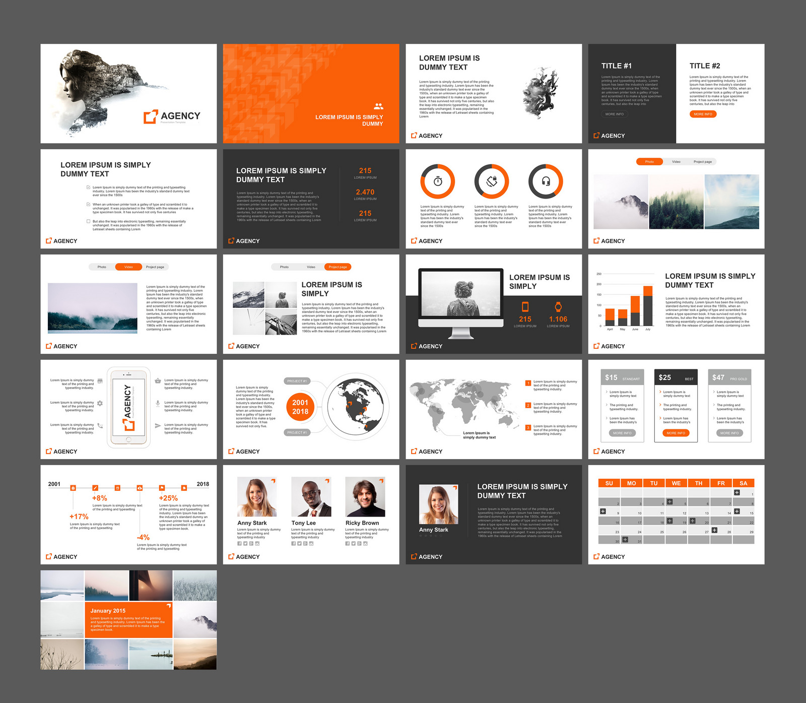 Agency - PowerPoint template #66239 - TemplateMonster