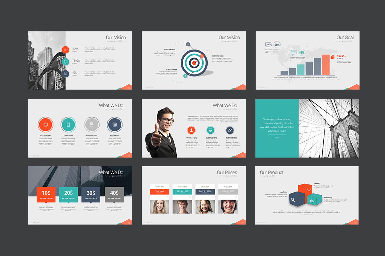 Marketing Idea PowerPoint template #64523 - TemplateMonster