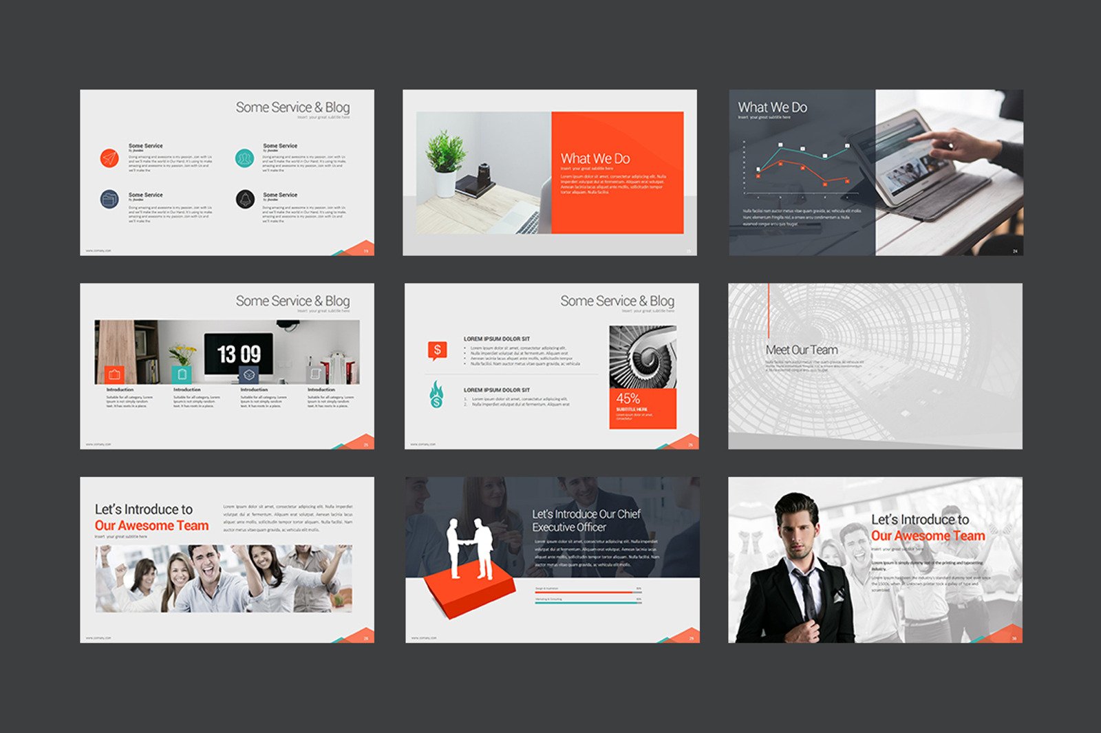 Marketing Idea PowerPoint template #64523 - TemplateMonster