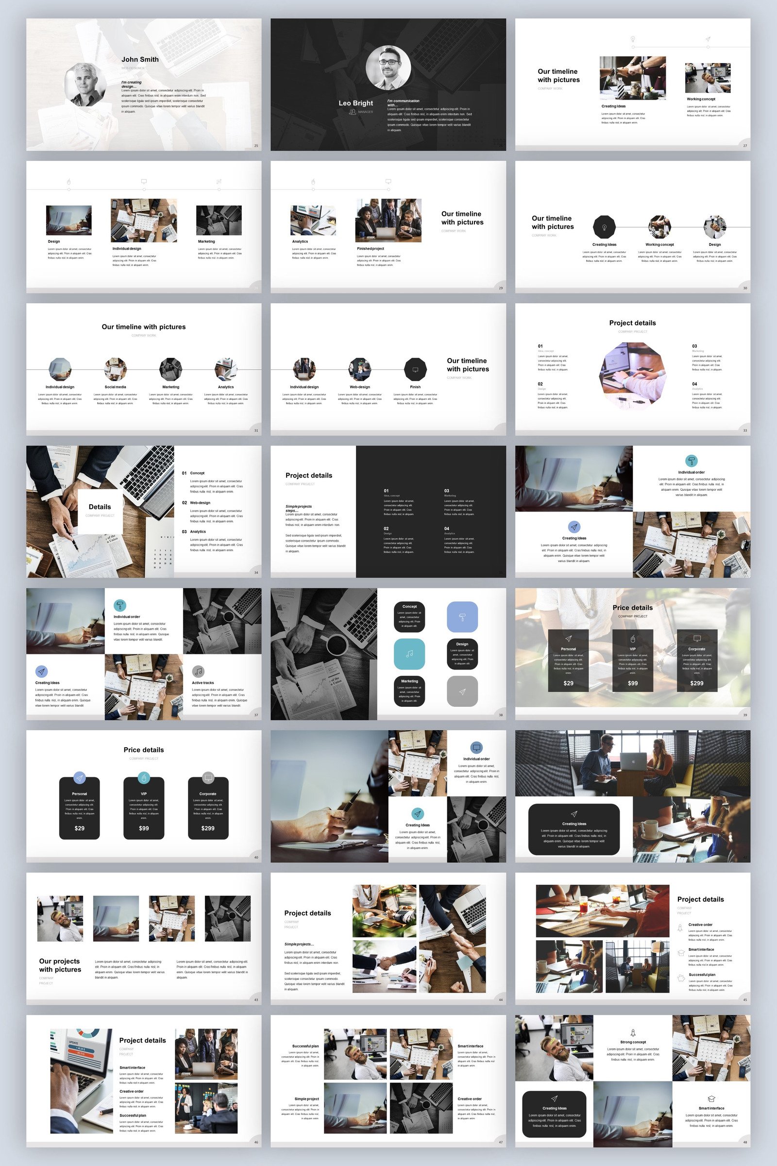 Animated PowerPoint template #84341 - TemplateMonster