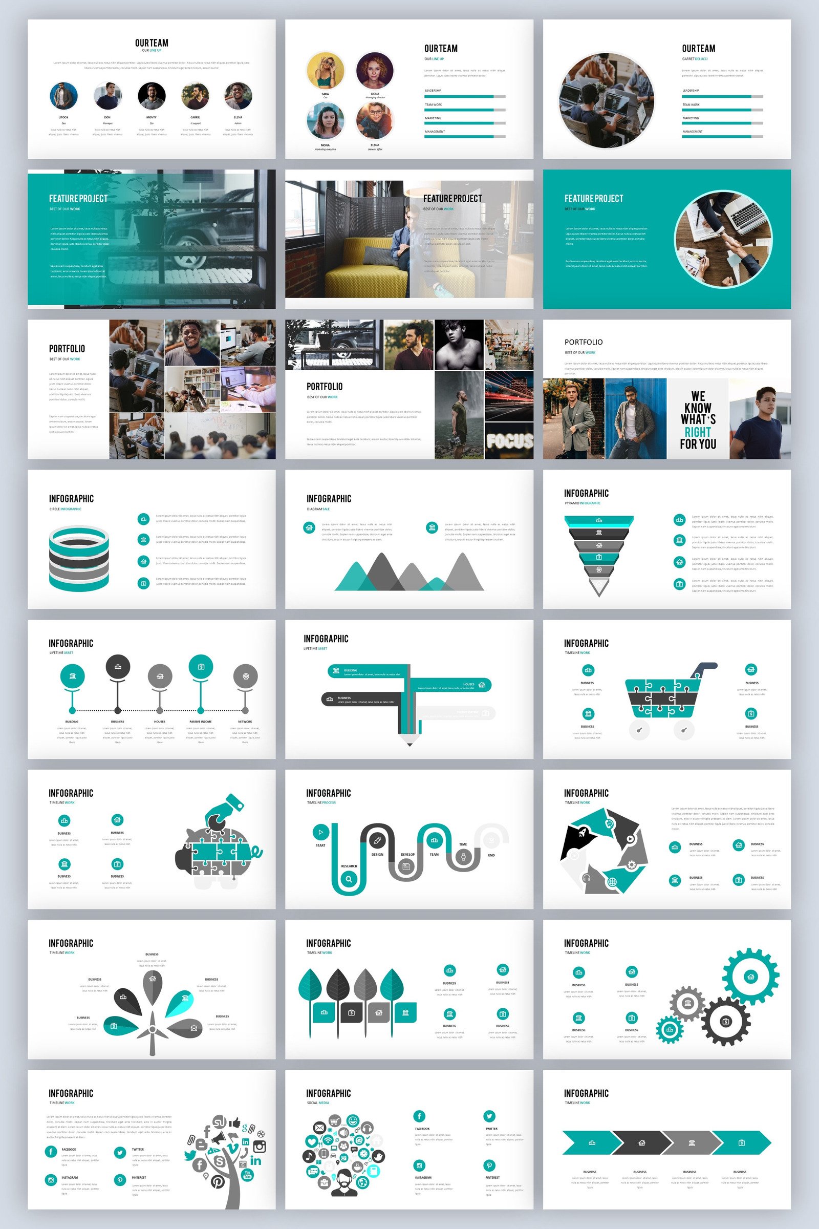 Influencer-Business PowerPoint template - TemplateMonster