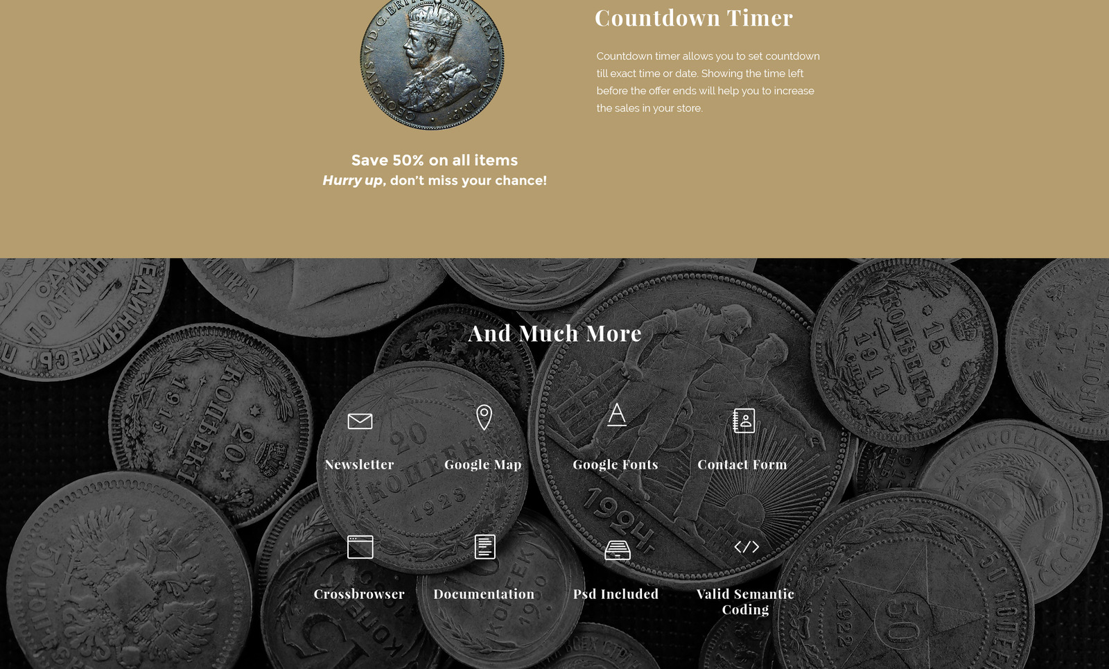 Antiques Collectible Coins & Supplies OpenCart Template
