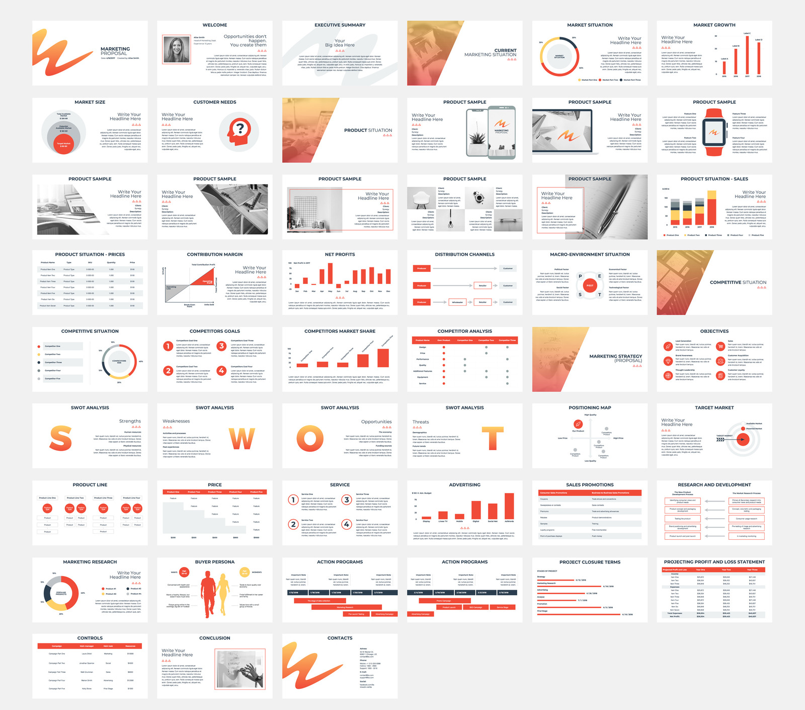 Marketing Proposal PowerPoint Template - TemplateMonster