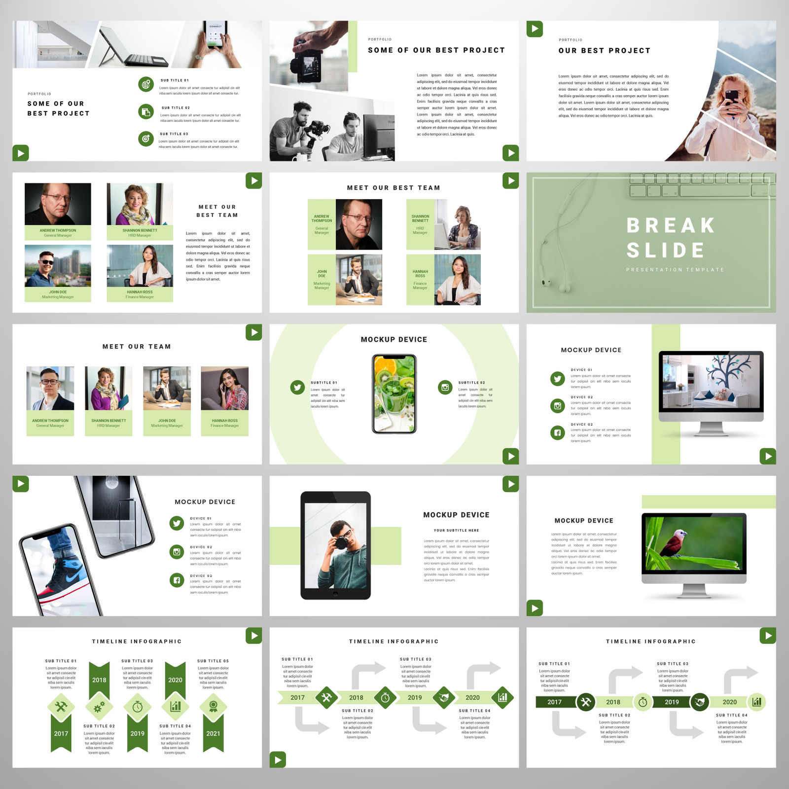 Borneo - Business PowerPoint template - TemplateMonster