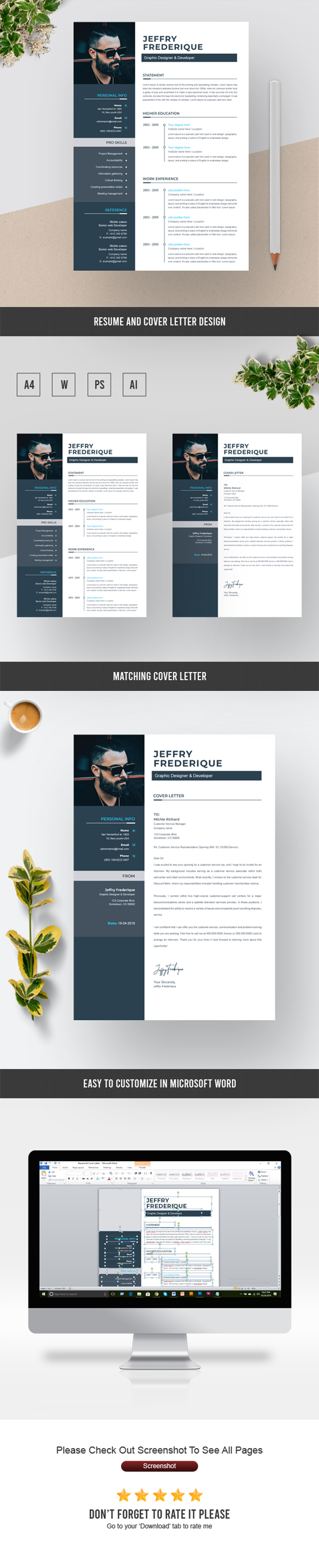 Jeffry Resume Template #79541 TemplateMonster Jeffry Resume Template #79541 TemplateMonster