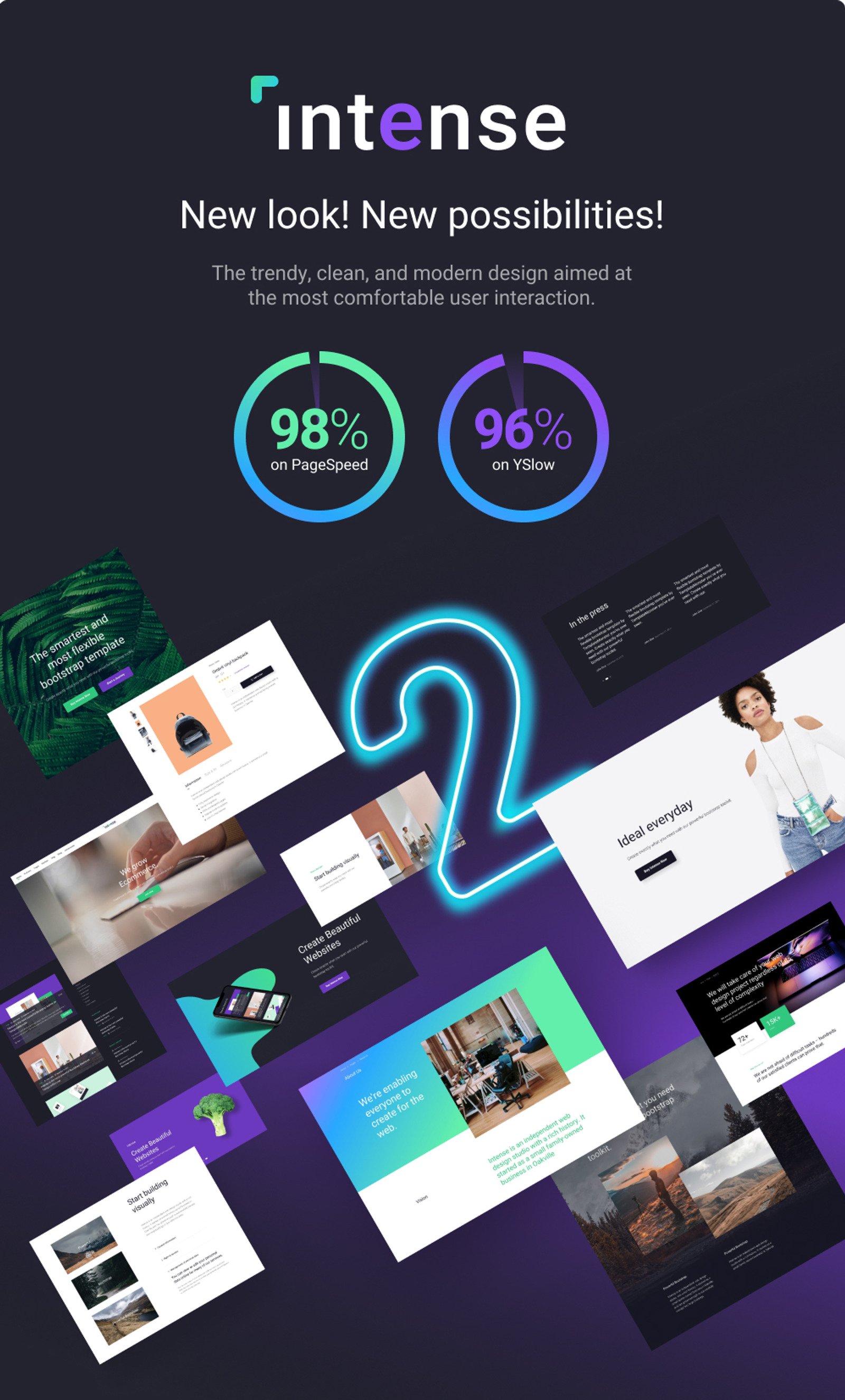 Multipurpose Intense - #1 HTML Bootstrap Website Template