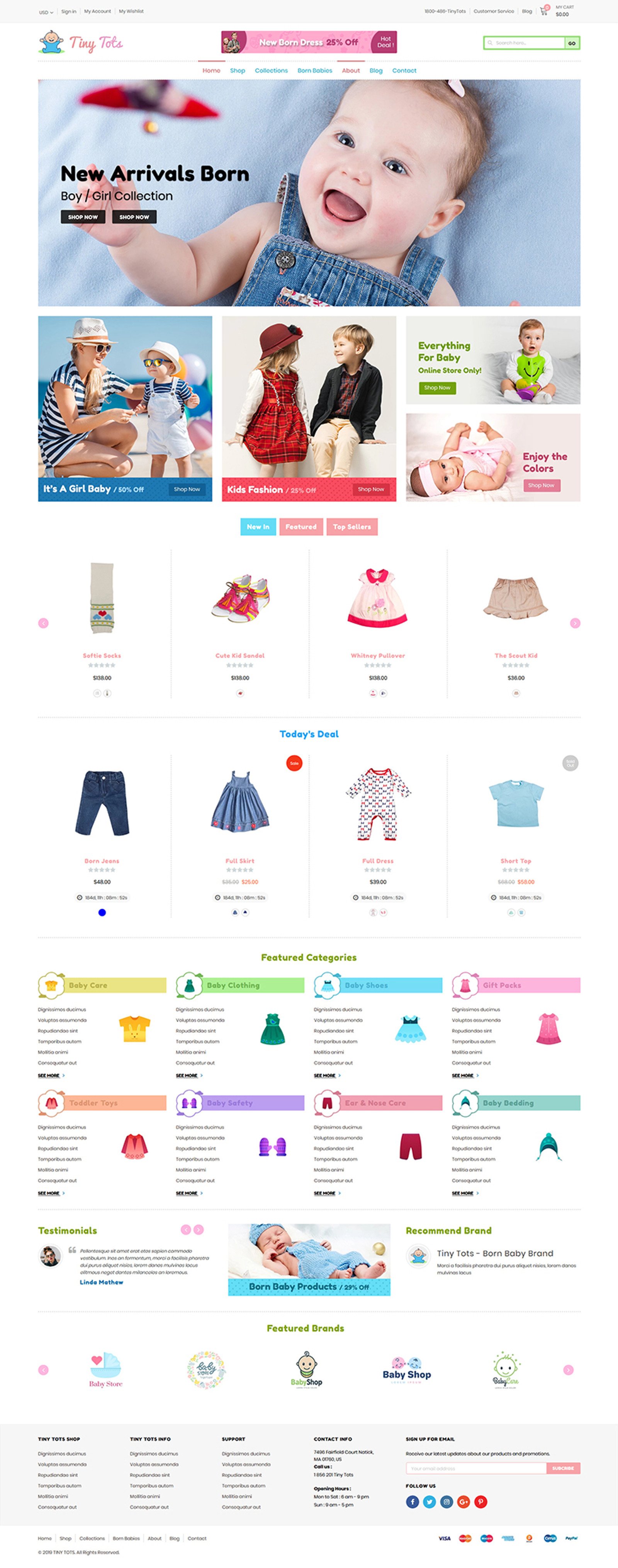 TinyTots - Kids & Baby Shopify Theme - TemplateMonster