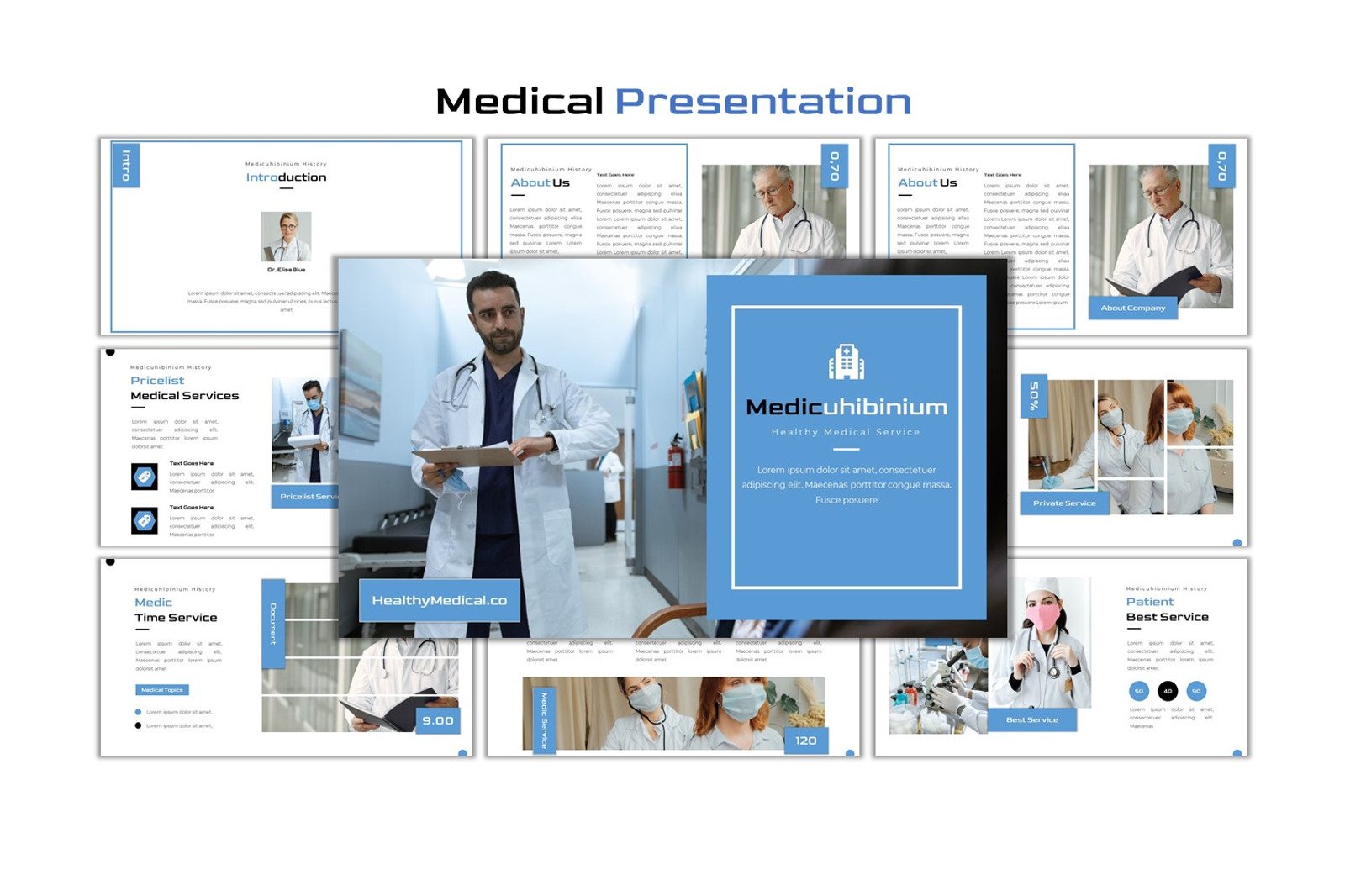 Healthy Medical Bundle Pack - Medical Powerpoint Template