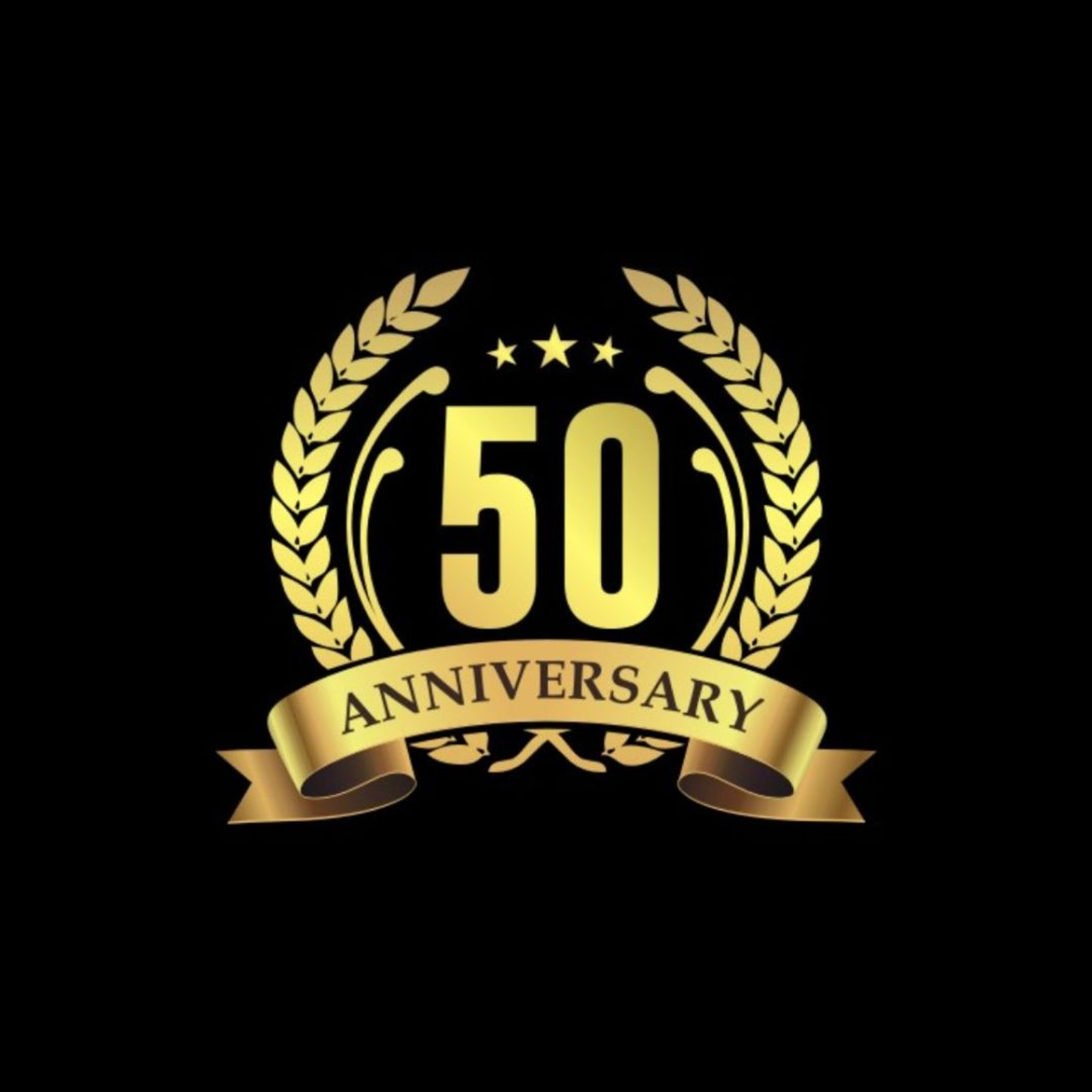 50th Birthday Anniversary Logo Template - TemplateMonster