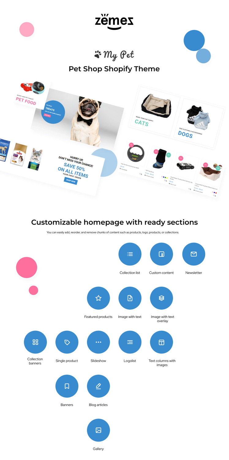 My Pet Pet Shop Shopify Theme #73966-1