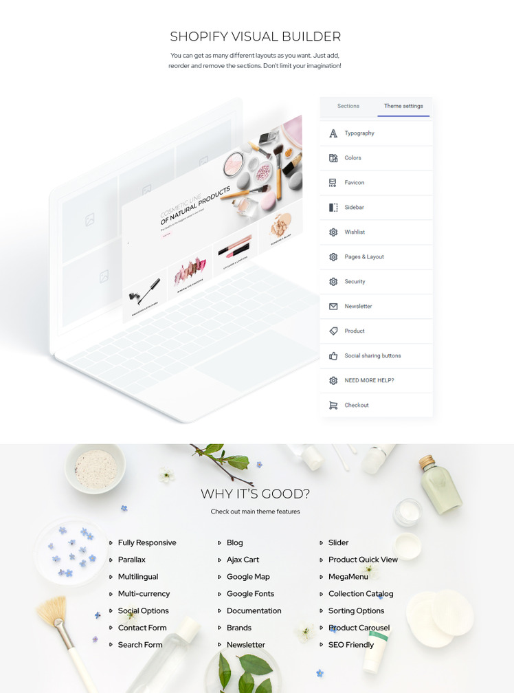 Bionika Organic Cosmetics Store Shopify Theme #74011-2