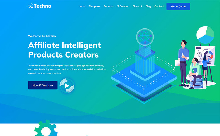 Techno - Best IT Solution & Multi-Purpose HTML5 Template + RTL #101273