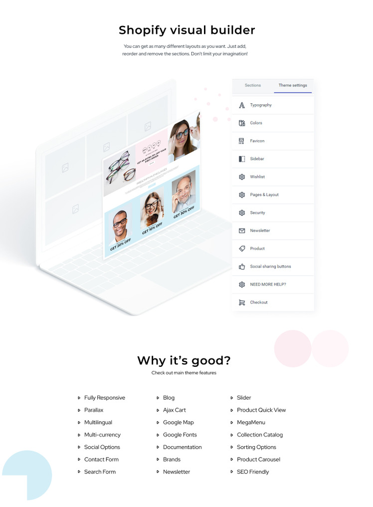 New Look Eye Glasses Clean Shopify Theme #80433-2