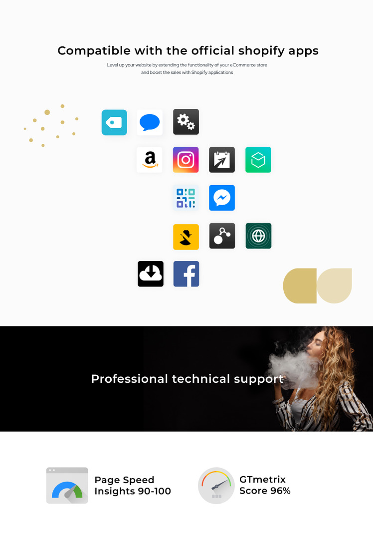 Hoxxiom Electronic Cigarettes Modern Shopify Theme #80482-3