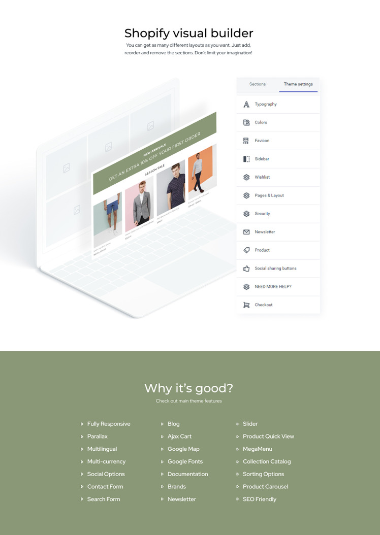 BOSS Apparel eCommerce Modern Shopify Theme #80622-2