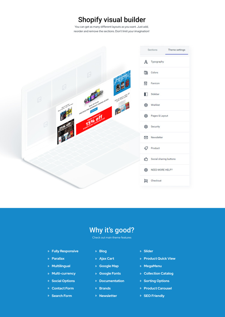 Steel Body Sports Store E commerce Clean Shopify Theme #80707-2