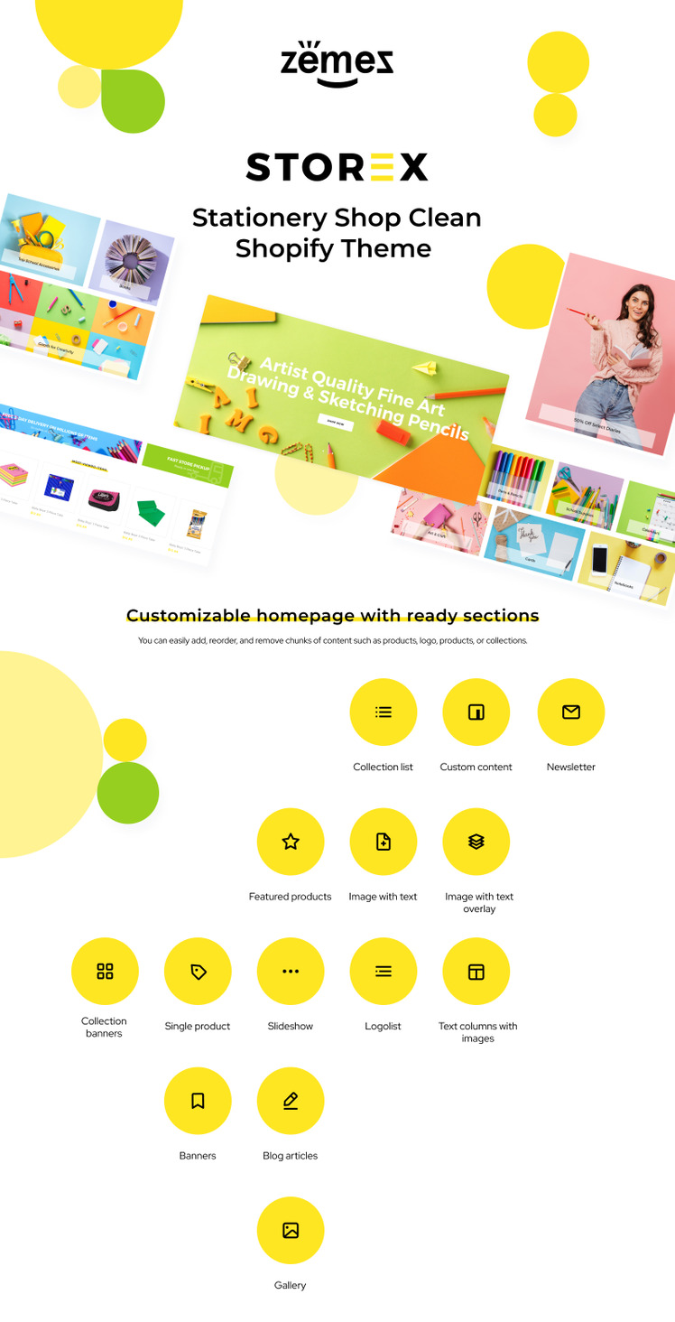 Storex Stationery Shop Clean Shopify Theme #82642-1