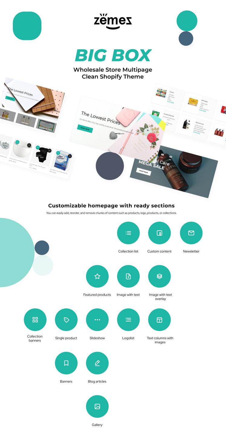 Big Box Wholesale Store Multipage Clean Shopify Theme #82706-1