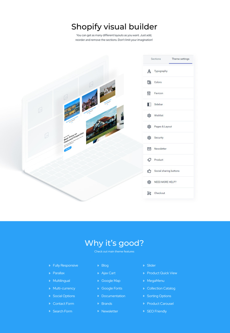 Reality Real Estate Multipage Clean Shopify Theme #83215-2