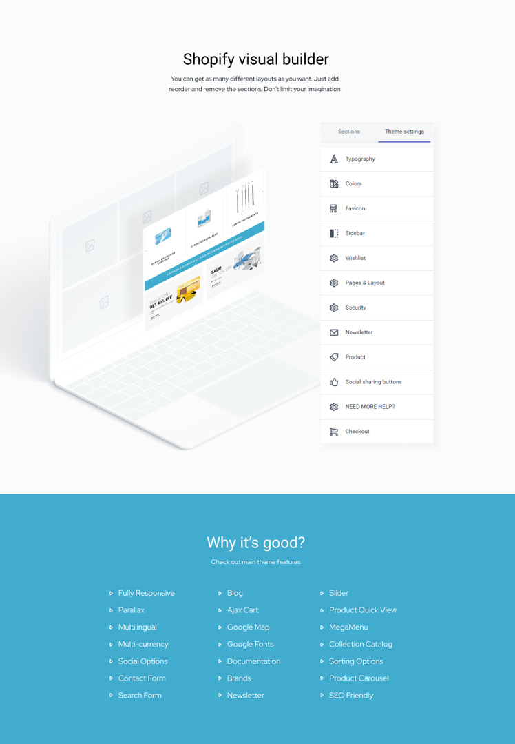 Dentalus Dental Store e ommerce Clean Shopify Theme #83971-2