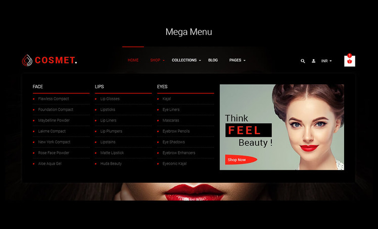 Cosmet Cosmetic Beauty Shopify Theme #85563