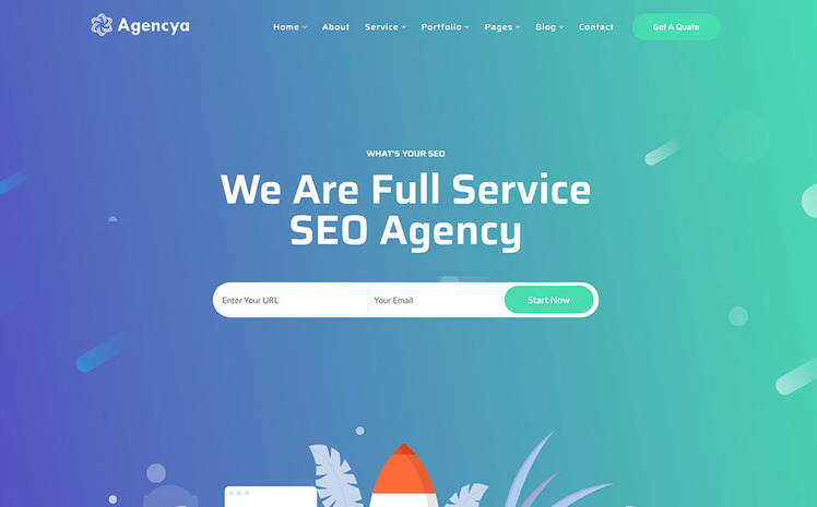 Agencya - Digital Marketing & SEO Agency WordPress Theme #96089