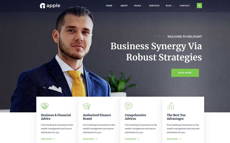 Apple - Multipurpose WordPress Theme #84004