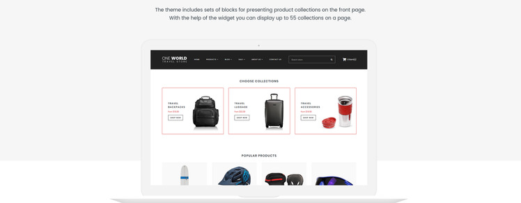 One World Travel Store Shopify Theme #66817-8
