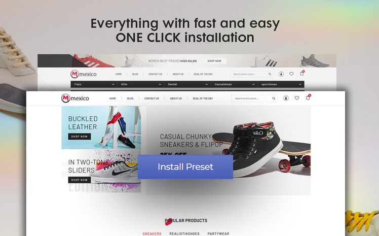 Maxico The Shoes Fashion Premium Shopify Theme #95404