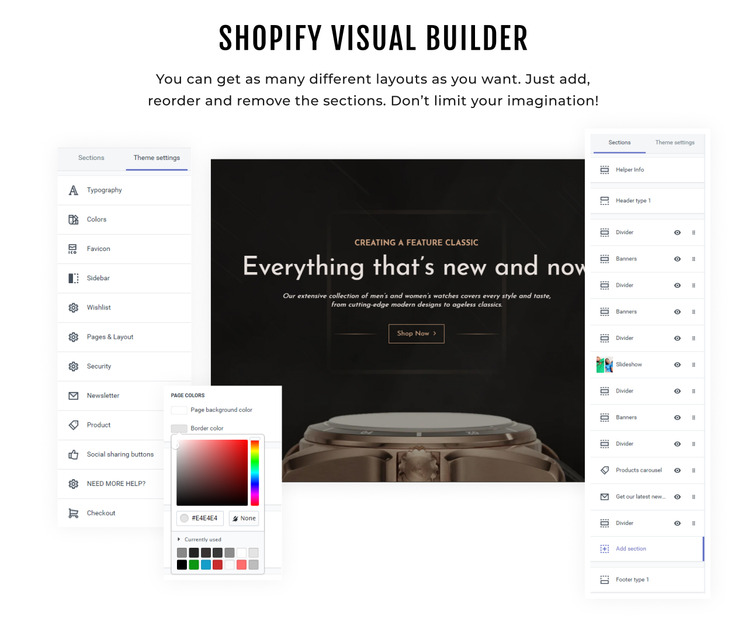 Watches Store Website Template Shopify Theme #96453-2