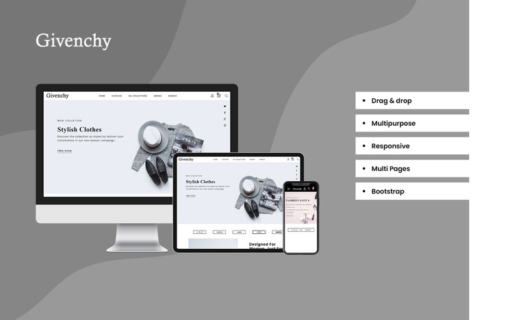 Givenchy Fashion Shopify Theme #101669