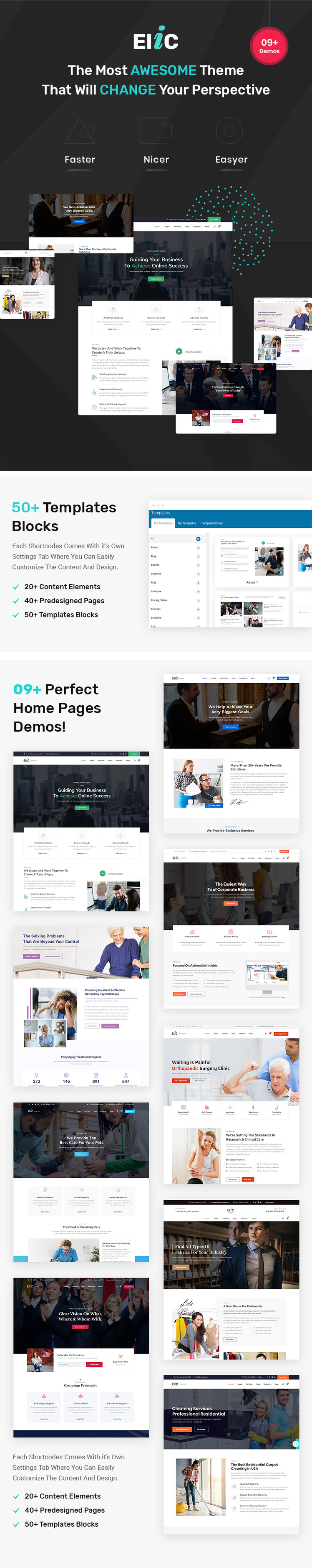Elic - Multi-Purpose WordPress Theme #109623