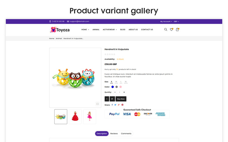 Toyoza The Kids toys store Shopify Theme #111569