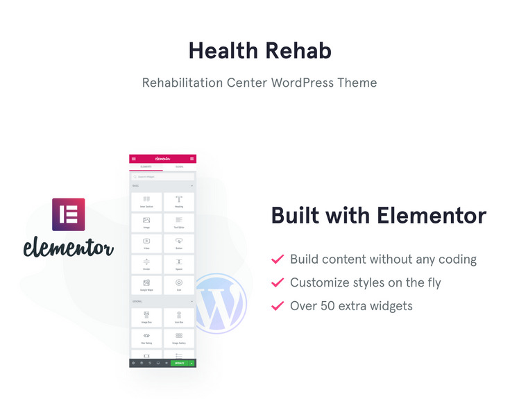 Health Rehab - Rehabilitation Center WordPress Theme #61243