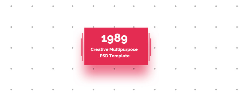 1989 - Modern Creative Multipurpose PSD Template - Features Image 1