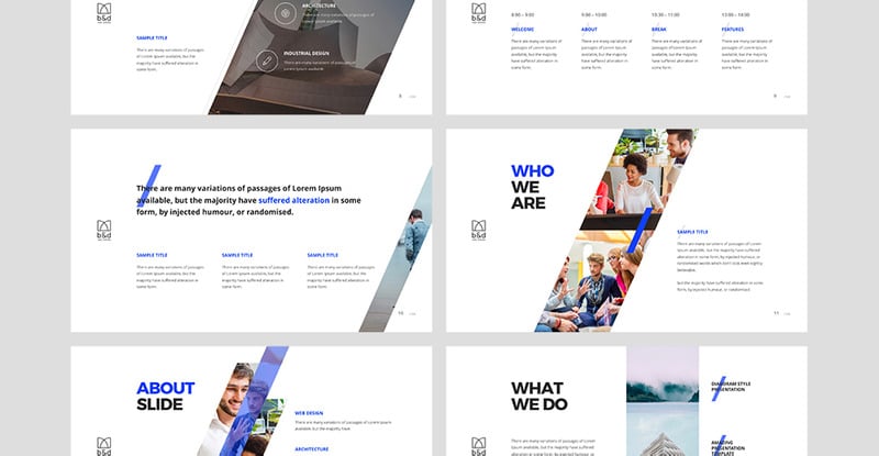 B&D - Creative Powerpoint Theme PowerPoint template