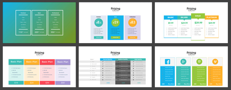 Pricing Table Presentation PowerPoint template - Features Image 4