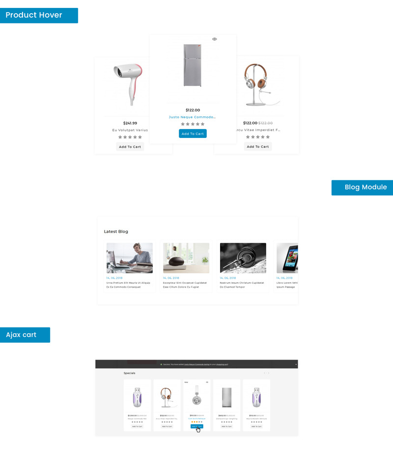 Electron Store OpenCart-sjabloon - Eigenschappen Afbeelding 4