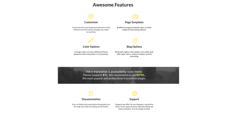 Didi - Fashion WordPress Theme - Features Image 2
