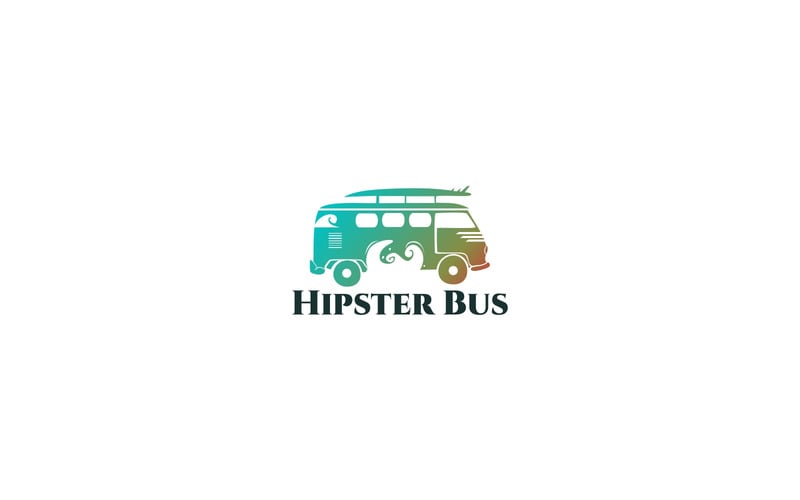 Hipster Bus Logo Template #70873 - TemplateMonster