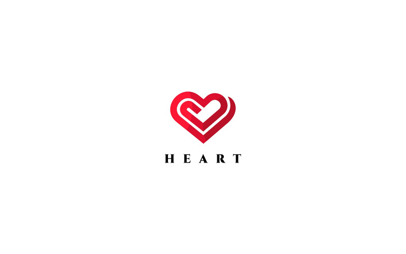 Modèle de logo de coeur - Caractéristiques de l’image 1