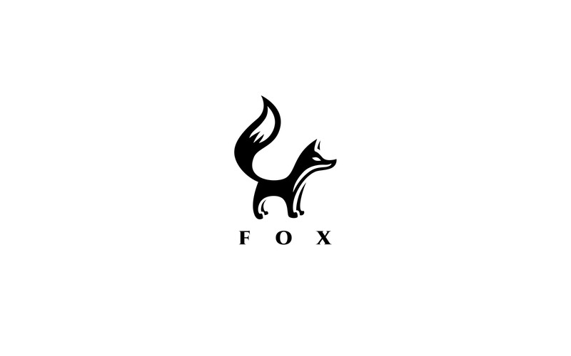 Black Fox Logo Template #71070 - TemplateMonster